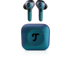 Teufel AIRY TWS PRO - True Wireless oortjes met noise cancelling, transparantiemodus, draadloos opladen, batterij tot 32 uur, IPX4 waterbestendig - Cosmic Teal