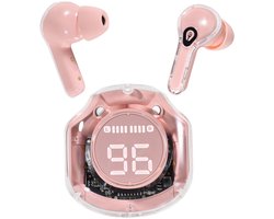 TUNIQ EAR Draadloze Oortjes - oplaaddoos - bluetooth - Roze