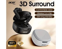 TWS 5.4 – Luxe Draadloze Bluetooth Oordopjes met 3D Surround Sound & Noise Cancelling | Type-C Snelladen | 20 Uur Speeltijd | Perfect Kerst of Sinterklaas Cadeau | Voor Werk, Sport & Reizen | House of Discovery