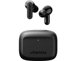 Urbanista Palo Alto ANC Draadloze Oordopjes – Adaptive Noise Cancelling – Tot 45 Uur Speeltijd – Bluetooth Multipoint – Zwart