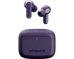 Urbanista Palo Alto Draadloze Oordopjes – met Noise Cancelling – 45u Afspeeltijd – Bluetooth – Voor Sporten en Dagelijks Gebruik – Paars