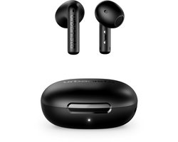 Urbanista Santa Monica Draadloze Oordopjes – met Noise Cancelling – 24u Afspeeltijd – 6 Microfoons voor Helder Bellen – Zwart