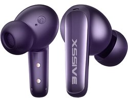Xssive TWS13 Oortjes Draadloos Paars - Draadloze Bluetooth Oordopjes met Noise Cancelling - In-Ear Earbuds met Microfoon - Lange Batterijduur