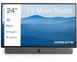 CREATE - Draagbare 24" Smart TV met batterij en antireflectiescherm - TV MOVE STUDIO