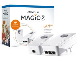 Devolo Magic 2 LAN triple Starter Kit 2400 Mbit/s Ethernet/LAN Blanc 2 pièce(s)