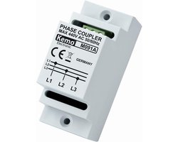 Fasekoppelaar voor Powerline-netwerken DIN-railmontage