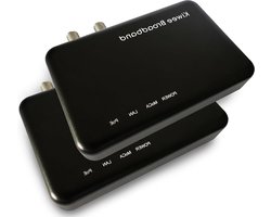 Netwerk Adapter Kit - Coax Extender - Netwerk Uitbreiding - PoE+ Voeding - 2.5 Gbps - Zwart