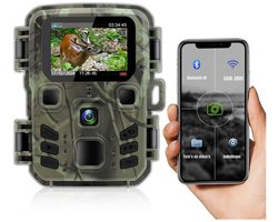 Nexvo®Wildcamera met nachtzicht en WIFI - ‎Gecamoufleerd - Groen- ‎10cm x 9cm x 4cm