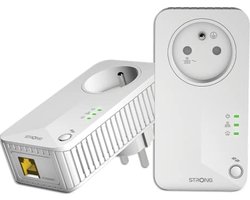 Powerline 600 Kit - Snel internet tot 600 Mbps - Geschikt voor elke router - Ethernet-poort + Gefilterd stopcontact - Snelle installatie