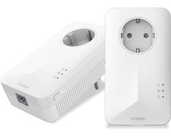 Powerline Adapter 1000 Mbit/s, 2 stuks, Internet via Stopcontact, Gigabit Ethernet voor Streaming & Gaming