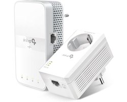 Powerline WiFi Kit - Internet Versterker Netwerk Extender - Internet Uitbreiden - AC1200 Dual Band - AV1000 Mbps - Wit