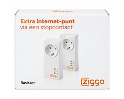 Ziggo internet Booster Basisset – Powerline Adapter – 2,4 & 5 GHz – 2 stuks