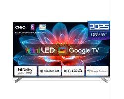 CHiQ M55QN9G - Smart TV 55 Inch - 4K Mini LED - QLED Smart TV - Google TV 5.0 - Dolby Vision - 2025