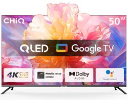 CHiQ U50QM8E - 50" 4K Ultra HD QLED TV - 50Hz - Google TV - Dolby Audio