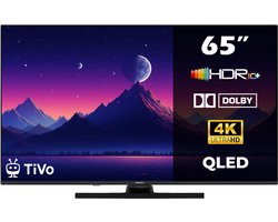 Horizon Smart TV 65 inch QLED - 4K ULTRA HD Televisie - XT Line - WiFi - Netflix - Voice Assistant - Ultra Narrow Design