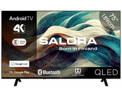 Salora 75QLED320 - tv 75 inch - 4K tv - Qled tv - 75 inch tv - 4K Ultra HD Smart TV - 2025