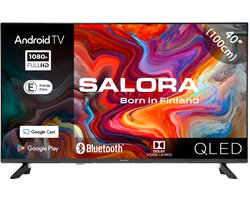 Salora QLED40TV - Smart TV - Smart tv 40 inch - Android TV - QLED TV - Full HD - 2025
