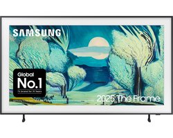Samsung 2025 65" The Frame Art Mode QLED 4K HDR Smart TV 165,1 cm (65") 4K Ultra HD Wifi Zwart