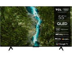 TCL 55QLED780K tv 139,7 cm (55") 4K Ultra HD Smart TV Zwart 450 cd/m²