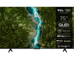 TCL 75QLED780K tv 190,5 cm (75") 4K Ultra HD Smart TV Zwart 450 cd/m²