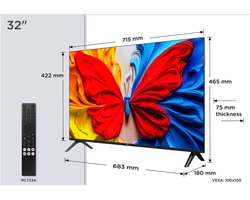 TCL S59K 32S59K tv 81,3 cm (32") Full HD Smart TV Wifi Metallic