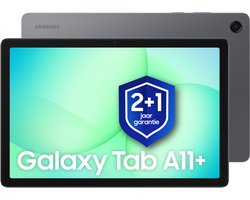 Samsung Galaxy Tab A11 Plus - Wi-Fi - 128GB - Gray + 1 jaar extra garantie