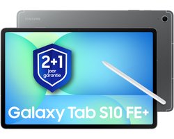 Samsung Galaxy Tab S10 FE Plus - Wi-Fi - 128GB - Gray + 1 jaar extra garantie