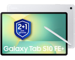 Samsung Galaxy Tab S10 FE Plus - Wi-Fi - 128GB - Silver + 1 jaar extra garantie