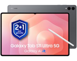 Samsung Galaxy Tab S11 Ultra 5G - 512GB - Gray + 1 jaar extra garantie