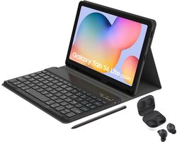 Samsung Galaxy Tab S6 Lite (2024) - WiFi - 64GB - Grijs + Samsung Galaxy Buds FE + Bluetooth Keyboard Cover