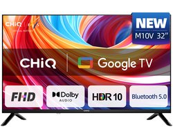 CHiQ L32FM10V - Smart TV 32 Inch - Full HD - Metalen Randloos - Google Assistant - Dolby Audio - HDMI - 2025 Nieuw