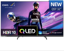 CHiQ L32QST - Smart TV 32 Inch - QLED - Full HD - Google TV - Randloos Metal Design - Dolby Audio - 2025 Nieuw