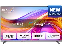 CHiQ L40M10V - Smart TV 40 Inch - LED Google TV - FHD 1080P - Randloos Metal Design - Dolby Audio - 2025 Nieuw