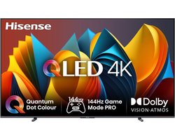 Hisense 100E7NQ tv 2,54 m (100") 4K Ultra HD Smart TV Wifi Grijs 400 cd/m²
