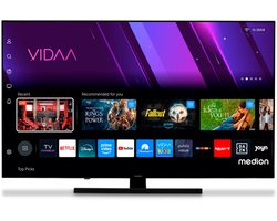 MEDION 108 cm (43 inch) QLED-tv (smart-tv, Dolby Vision HDR, VIDAA Store, Netflix, Prime Video, Disney+, DAZN, Paramount+, DTS X, Dolby Atmos, PVR, Bluetooth, MD 843600)