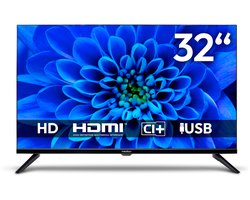 MEDION 80 cm (32 inch) HD TV (Triple Tuner DVB-T2 DVB-C DVB-S2, 2 x HDMI, USB, Mediaspeler, VESA, CI+), MD 832000