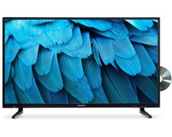 MEDION Full HD TV 100,3 cm (40 inch) (geïntegreerde dvd-speler, triple tuner DVB-T2 DVB-C DVB-S2, 2 x HDMI, USB, sleeptimer, mediaspeler, VESA, CI+), MD840001, zwart