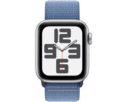 Apple Watch SE - 40mm - Silver Aluminium Case with Winter Blue Sport Loop