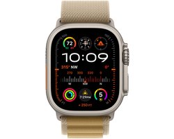 Apple Watch Ultra 2 GPS + Cellular 49mm Natural Titanium Case with Tan Alpine Loop - Medium