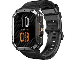 Blackview W70 Pro - Smartwatch - Dual-Mode Bluetooth - 900 mAh - IP68 Zwemmen - LED-zaklamp - Stappenteller - Slaapmonitor - Saturatiemeter - Zwart