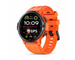 Evy24 Smartwatch GPS L1 - Outdoor Sporthorloge - Smartwatch Heren - Waterdicht - GPS - 48mm - Notificaties - Sport Horloge - IOS & Android - Rood