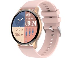 Evy24 Smartwatch R1 - Smartwatch - Sporthorloge - Smartwatch Heren en Dames - BT Bellen - Activity Tracker - Gezondheidsmonitor - Stappenteller - Rosé