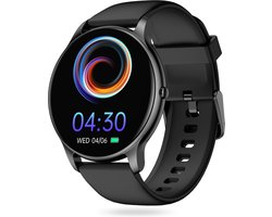 FITAGE Sporthorloge met GPS - Smartwatch Stappenteller Horloge - Activity Tracker - Smartwatches Heren, Dames & Kinderen - Zwart