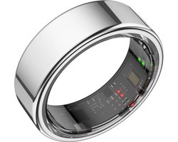 Focus® S1 Smart Ring - Zilver - Maat 10 - Hartslag - Menstruatiecyclus - Slaap Monitor - Slimme Ring - Sport Prestatie - Stappenteller -IP68 Waterdicht - O2 Meting - Dames - Heren - Wearables - Oplaad Case - beschermring