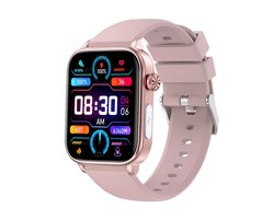 GlucoWatch - ECG Hartslagmeter - horloge - meter - Smartwatch - Lichtroze