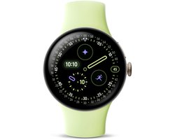 Google Pixel Watch 4 - Smartwatch - 41mm - WiFi - Gold/Lemongrass