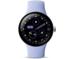 Google Pixel Watch 4 - Smartwatch - 41mm - WiFi - Silver/Iris