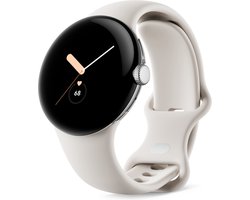 Google Pixel Watch - 41 mm - met GPS - Zilver (Beige)
