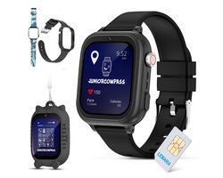GPS Horloge Kinderen - JuniorCompass - Smartwatch Kinderen - Smartwatch Kids 4G met Stappenteller & SOS