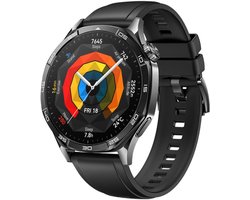 HUAWEI WATCH GT5 - 46mm - - Compatibel met iOS & Android - Zwart Fluoroelastomeer Horlogeband
